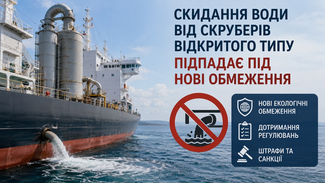 Скидання води від скруберів відкритого типу підпадає під нові обмеження