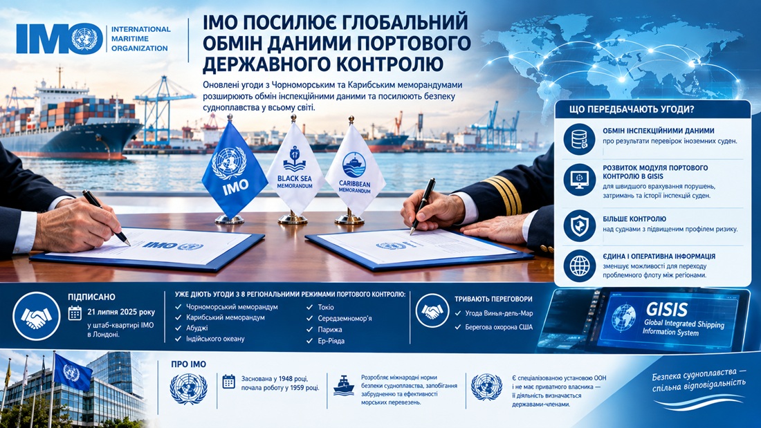 IMO посилює глобальний обмін даними портового державного контролю
